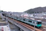 新神戸方面から谷上駅に到着する神戸市営地下鉄北神線の電車（編集部撮影）