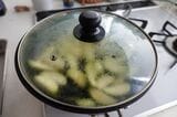 蒸された状態のナス