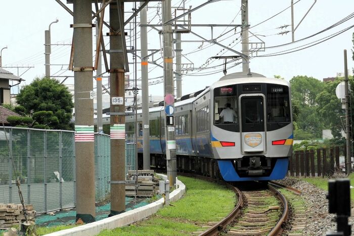 なんば行き12000系の最後尾