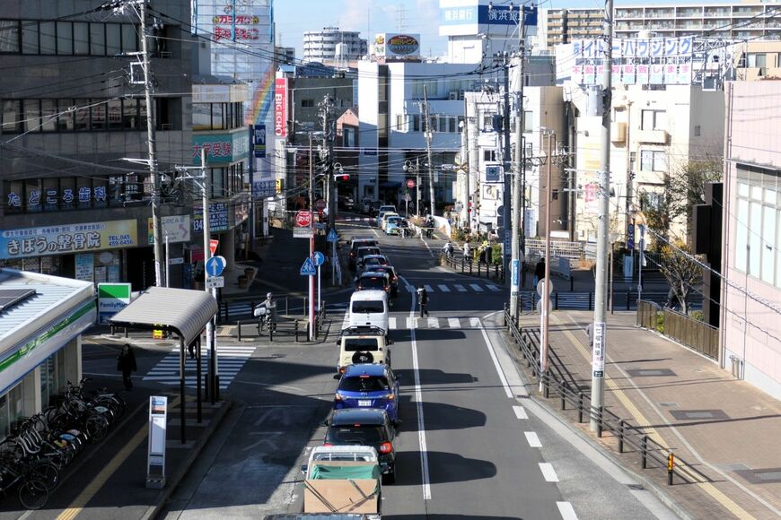 鶴ケ峰駅　水道道　鶴ヶ峰2号踏切