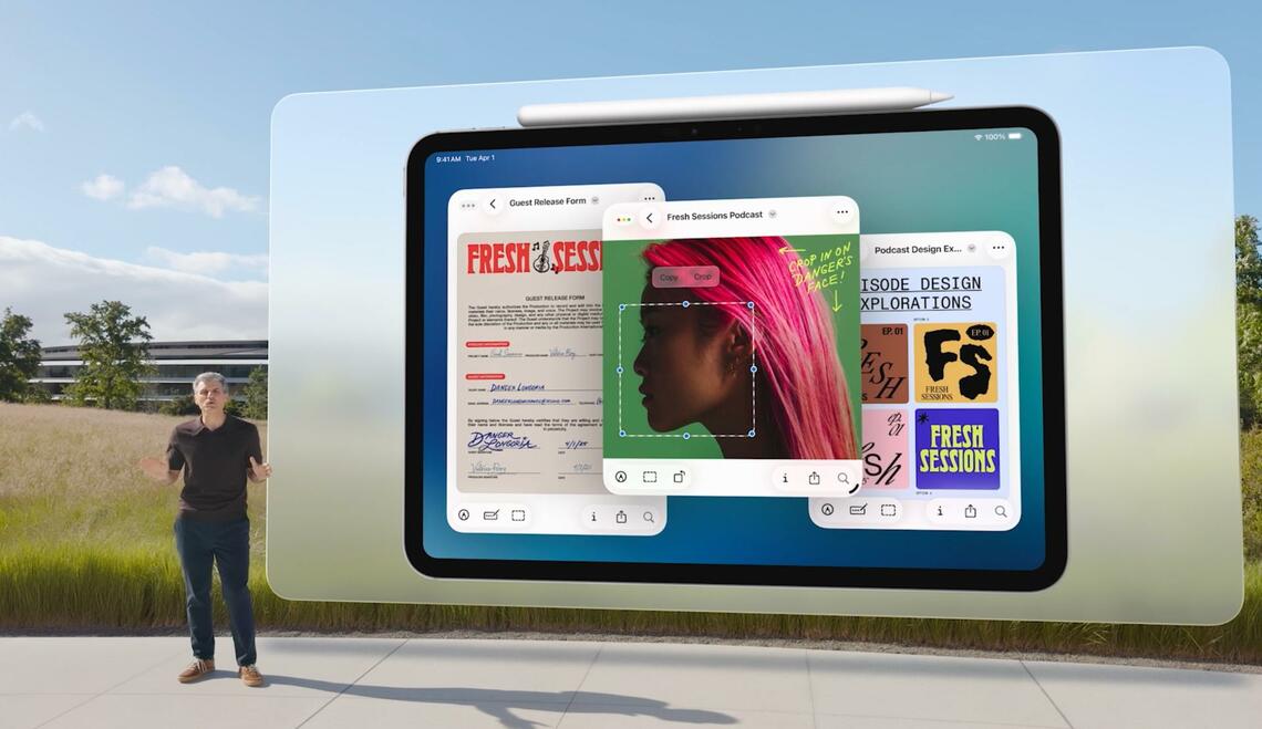 Macに長年搭載されてきた、ファイル閲覧と簡単な編集の万能アプリ「Preview」がiPadに登場（写真：アップル）