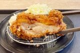 チキンカツの断面