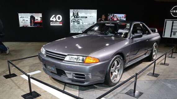 東京オートサロン2025に出展され、大きな話題となったR32型スカイラインGT-RのEVコンバージョンコンセプトモデル「R32EV」