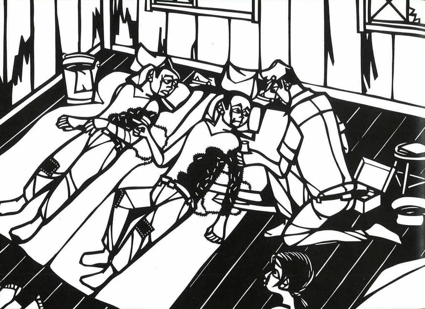 原爆の切り絵