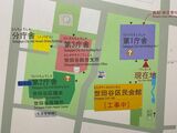世田谷区役所の地図（記者撮影）