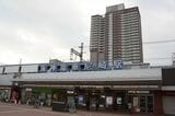現在は高架化されている阪神本線の尼崎駅（筆者撮影）