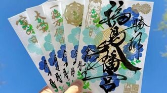 修復中の御社殿