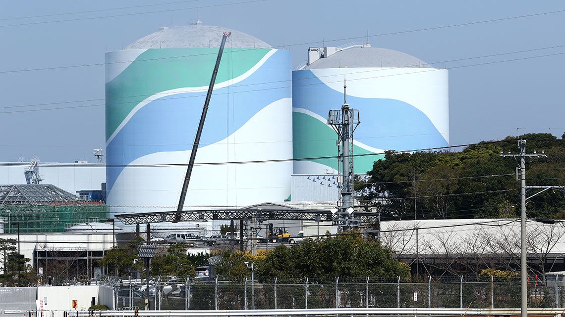 九州電力・川内原子力発電所の全景
