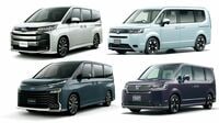 ステップワゴン対ノア/ヴォク最新ミニバン対決 ともにフルモデルチェンジ直後､その違いは？