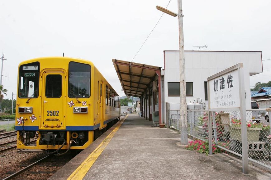 2008年に廃止された島原鉄道の加津佐駅（写真：恵 知仁）