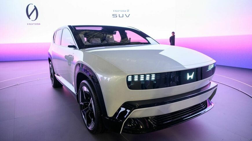 ホンダが開発を進める次世代EV「Honda 0（ゼロ）シリーズ」の第1弾となるSUV。2026年前半に北米市場への投入を予定している（編集部撮影）