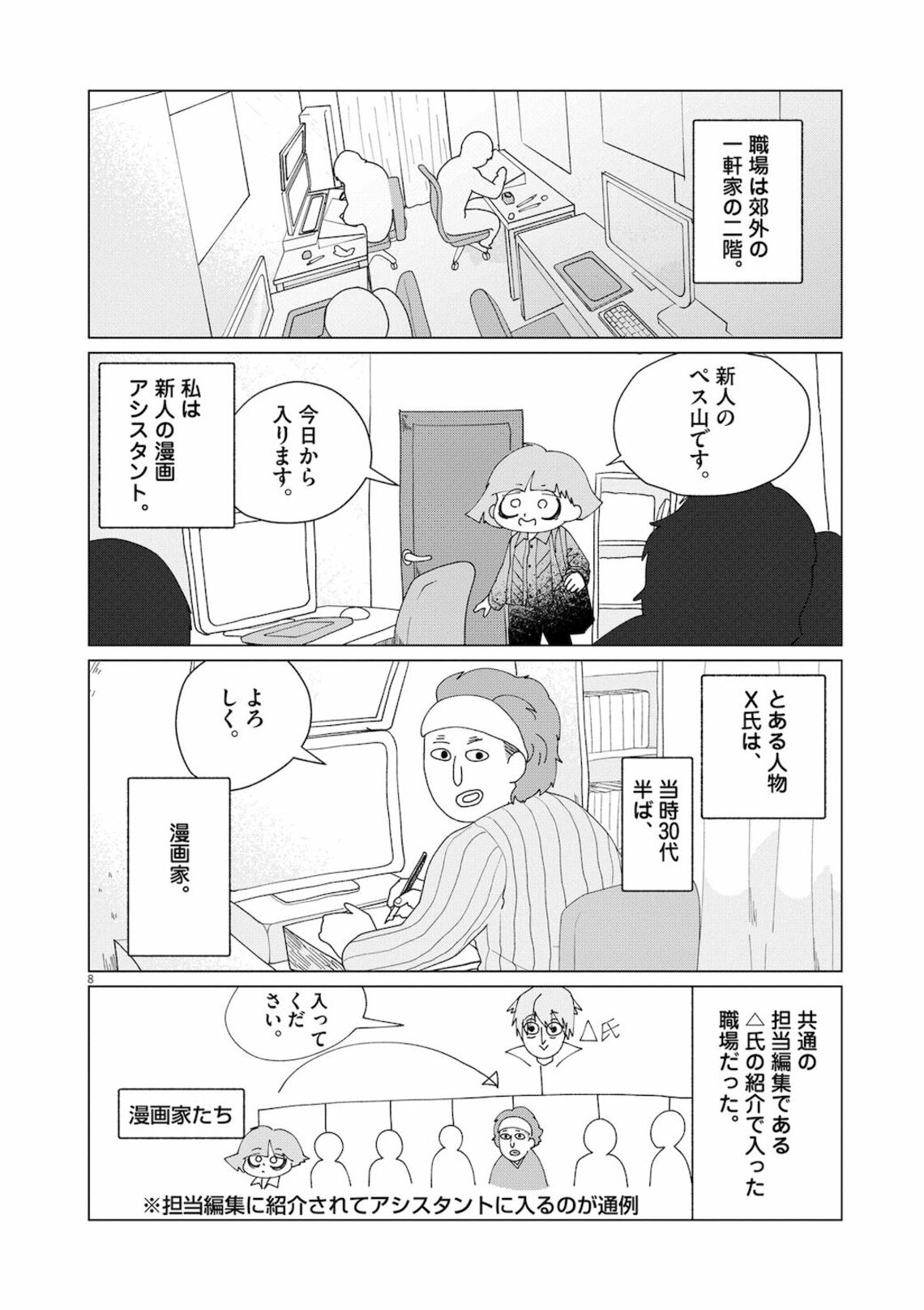 私が今も苦しむ 7年前のセクハラ その一部始終 漫画 女 じぶん の体をゆるすまで 第1話 東洋経済オンライン 駆け出しの新人漫画 家だったぺス山さんが ｄメニューニュース Nttドコモ