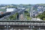 行き止まりの2本の留置線（記者撮影）