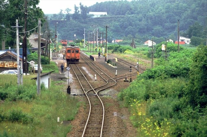 胆振線の京極駅