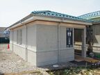 新築した駅トイレも実は大谷石を使っている