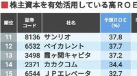 ｢効率的に利益を稼ぐ企業｣トップ50社ランキング