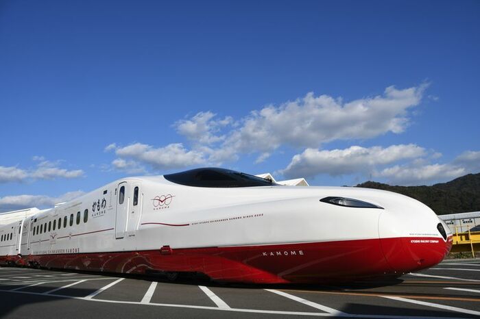 日立製作所笠戸事業所で公開された「かもめ」