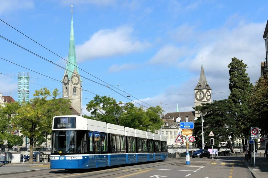 最大都市チューリッヒのトラム（筆者撮影）
