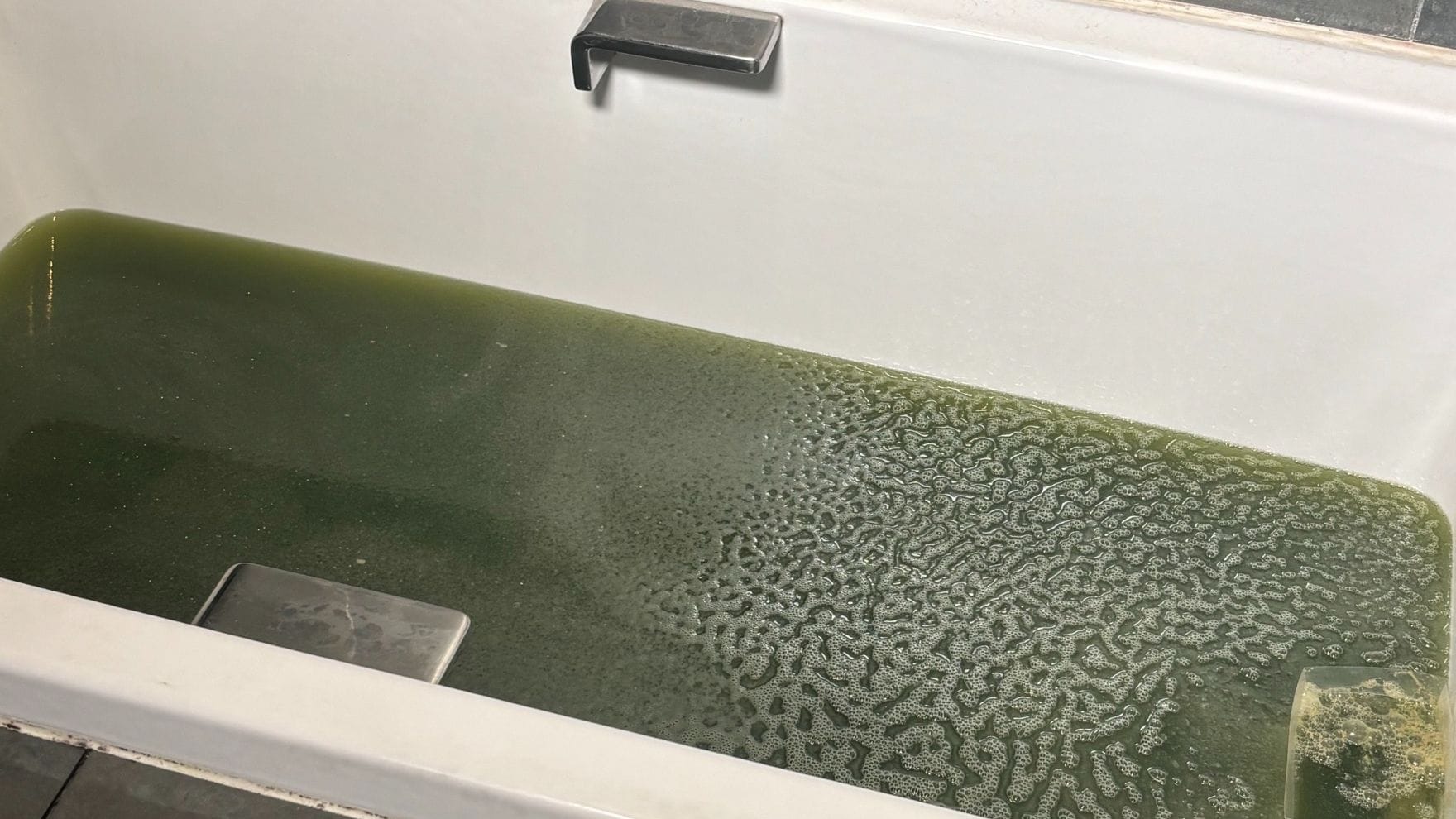 画像 | 「ヘドロ汚れがドバドバ」浴槽の配管内を