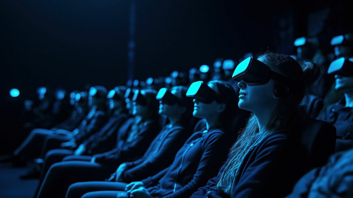 仮想現実(VR)に観客を没入させる映画への需要の高まりが市場を推進すると予想されています(写真:Yellowdesign/PIXTA)