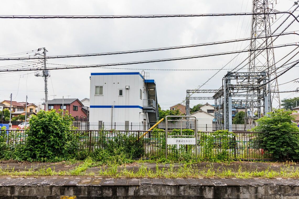 武蔵嵐山駅のかつてのホーム