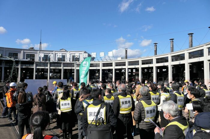京都鉄道博物館の帰宅困難者対策訓練
