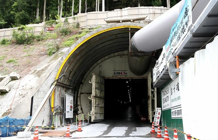 広河原非常口の坑口