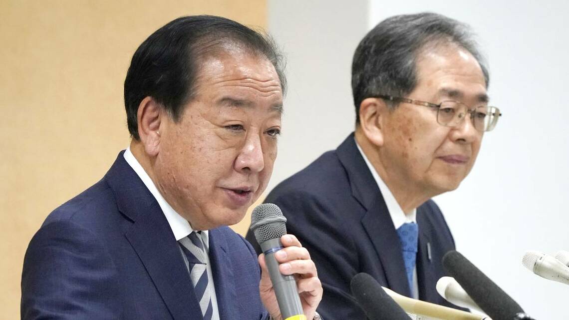 野田共同代表と斉藤共同代表