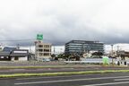 太田駅北口駅前からはスバルの工場が見える。