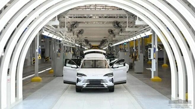 中国BYD､ウズベキスタンの乗用車工場が量産開始