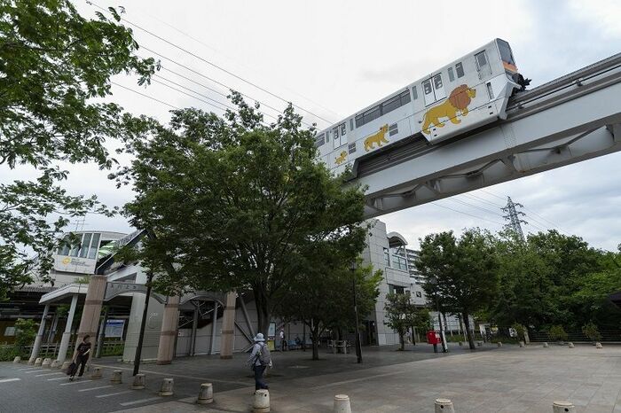 玉川上水駅は多摩モノレールとの乗換駅だ