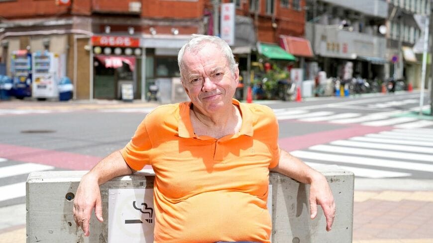 イギリス人の文化人類学者トム・ギルさんの視点とは？（撮影：梅谷秀司）