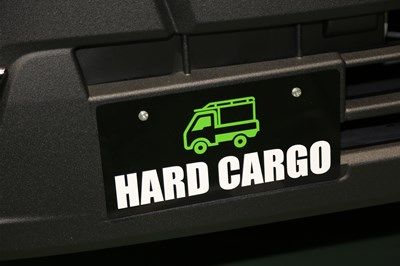 ハードカーゴのデモカーダイハツ「ハイゼットトラック」（筆者撮影）