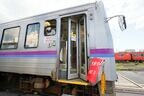 キハ120形をドアの開閉体験を実施