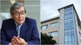 エーザイの内藤晴夫CEO（左）とエーザイ本社