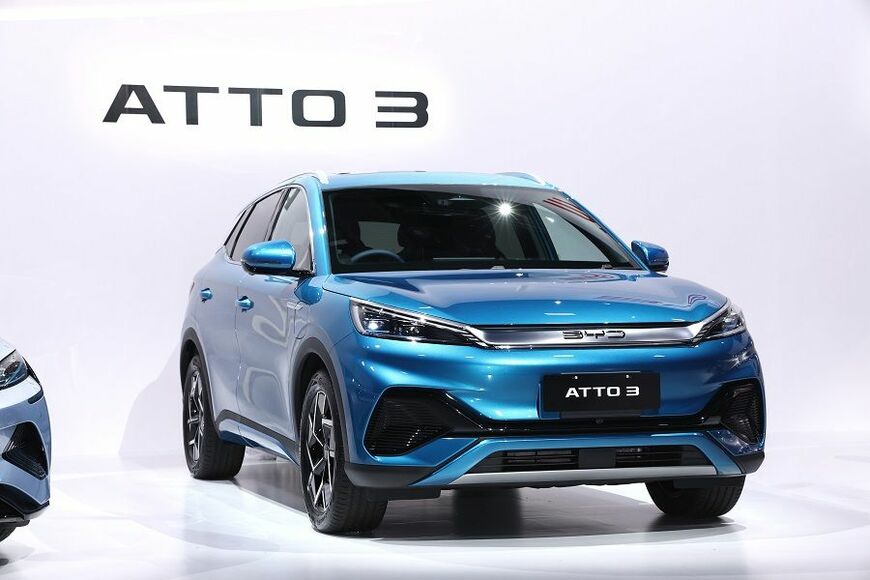 ミドルサイズSUV「ATTO 3」は2023年1月発売予定（撮影：尾形文繁）