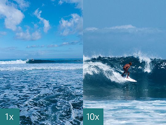 高倍率でも手ぶれの少ない写真が撮影できる