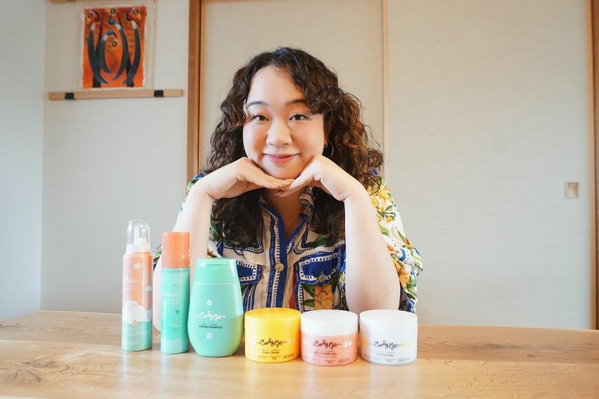 カーリーミーを立ち上げたカーリーガール リンさん（写真：筆者撮影）
