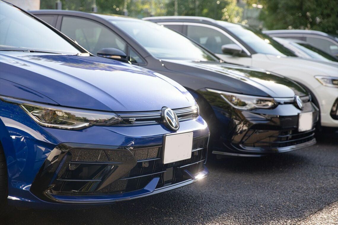 「VW Weekend Meetup」に集まった8や8.5世代の「ゴルフR」（写真：Volkswagen）