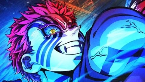 十二鬼月・上弦の参である猗窩座（C）吾峠呼世晴／集英社・アニプレックス・ufotable