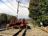 京津線は蹴上発電所、インクライン、ねじりまんぼに面した道路を蹴上に向かっていた（撮影：南正時）