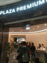 イタリア・ローマのラウンジ入口（筆者撮影）