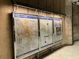 地下鉄駅にある路線図（筆者撮影）