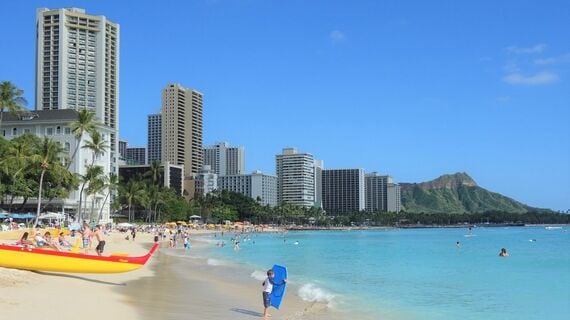 旅行先として人気が戻りつつあるハワイ