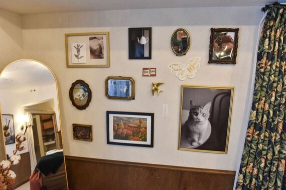 好きなもの、大切な思い出を飾ったコーナー