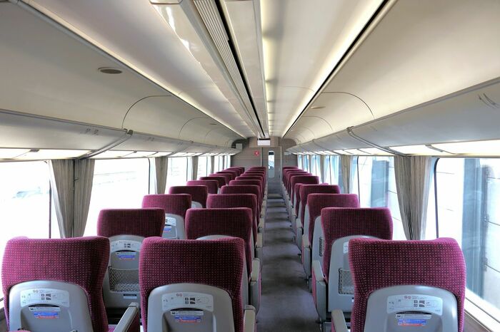 後方から見たデラックスシート