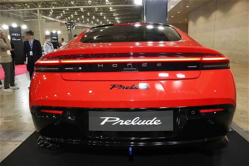 2025年秋発売予定のホンダ新型「プレリュード」（筆者撮影）