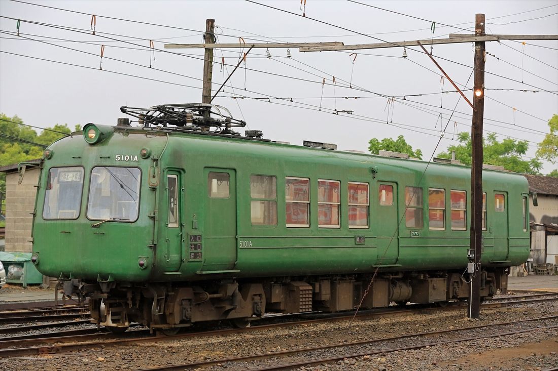 熊本電鉄に渡った元東急5000系2016年まで活躍した（写真：坪内政美）