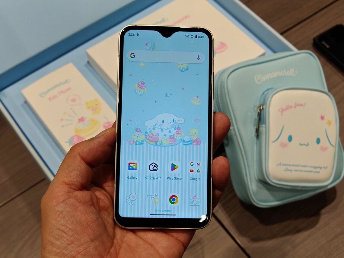 サンリオキャラクターのスマートフォン