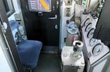 6000系の運転席（記者撮影）